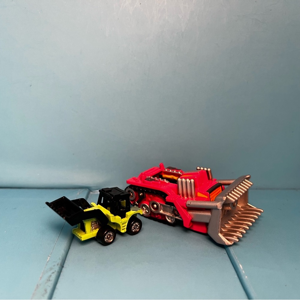 Galoob - Micro Machines - Highway Warriors Dirty Dozer with Wheel Loader 1989